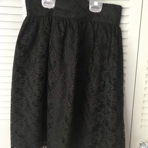 Black lace skirt size 7